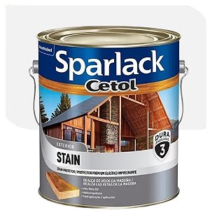 Verniz Sparlack Stain Plus Acetinado Natural 3,6 Litros