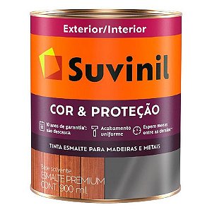 Tinta Esmalte Suvinil Cor & Proteção Brilhante Branco 0,9 Litros