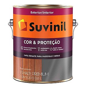 Tinta Esmalte Suvinil Cor & Proteção Acetinado Branco 3,6 Litros