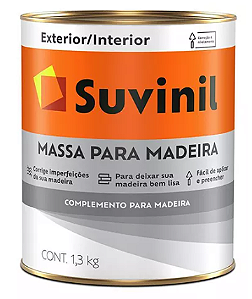 Massa para Madeira Suvinil Interior/Exterior 0,9 Litros/1,5kg