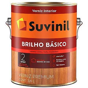 Verniz Suvinil Brilho Básico Brilhante 3,6 Litros