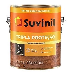 Verniz Suvinil Tripla Proteção Fosco Natural 3,6 Litros