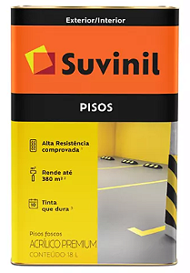 Tinta Piso Suvinil Fosco Branco 18 Litros