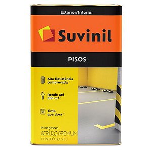 Tinta Piso Suvinil Fosco Branco 18 Litros