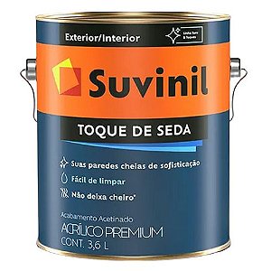 Tinta Acrílica Suvinil Toque de Seda Branco Neve 3,6L
