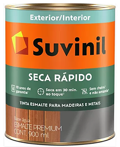 Tinta Esmalte Suvinil Seca Rápido Brilhante Tabaco 0,9L