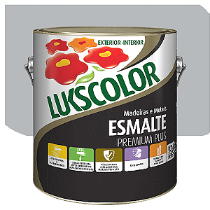 Tinta Esmalte Lukscolor Luks Brilhante Alumínio 3,6 Litros