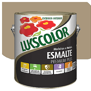 Tinta Esmalte Lukscolor Luks Brilhante Camurça Claro 3,6 Litros