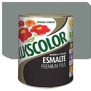 Tinta Esmalte Lukscolor Luks Brilhante Cinza Médio 0,9 Litros