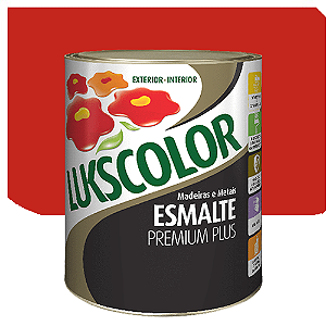 Tinta Esmalte Lukscolor Luks Brilhante Vermelho 0,9 Litros