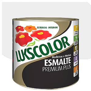 Tinta Esmalte Lukscolor Luks Brilhante Branco + Branco 0,225 Litros