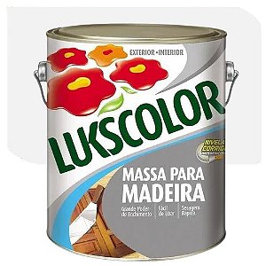 Massa para Madeira Lukscolor Interior/Exterior 0,9 Litros