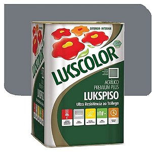 Tinta Lukscolor LuksPiso Fosco Cinza 18 Litros