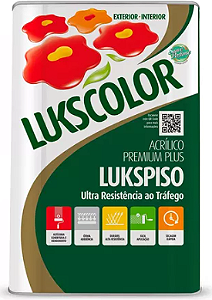 Tinta Lukscolor LuksPiso Fosco Preto 18 Litros