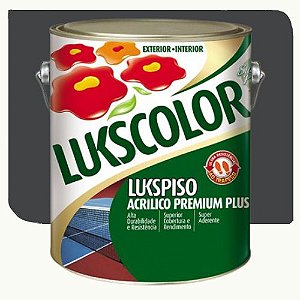 Tinta Lukscolor LuksPiso Fosco Cinza Chumbo 3,6 Litros