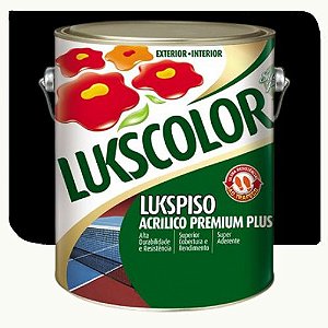 Tinta Lukscolor LuksPiso Fosco Preto 3,6 Litros