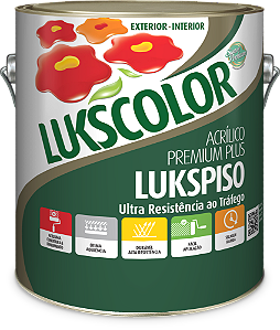 Tinta Lukscolor LuksPiso Fosco Verde 3,6 Litros
