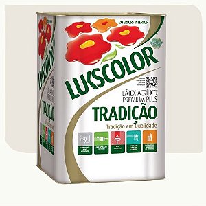 Tinta Látex Acrílico Lukscolor Tradição Fosco Algodão Egípcio 18 Litros