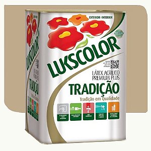 Tinta Látex Acrílico Lukscolor Tradição Fosco Camurça 18 Litros