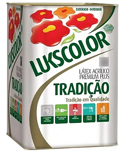 Tinta Látex Acrílico Lukscolor Tradição Fosco Crômio 18 L