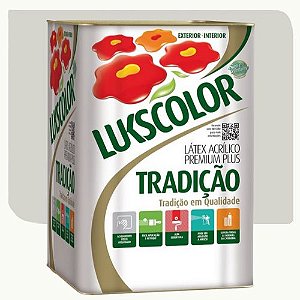 Tinta Látex Acrílico Lukscolor Tradição Fosco Gelo 18 Litros