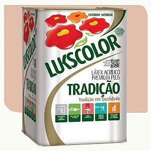 Tinta Látex Acrílico Lukscolor Tradição Fosco Pêssego 18 Litros