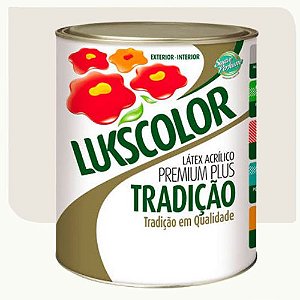 Tinta Látex Acrílico Lukscolor Tradição Fosco Algodão Egípcio 3,6 Litros