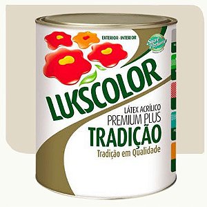 Tinta Látex Acrílico Lukscolor Tradição Fosco Palha 3,6 Litros