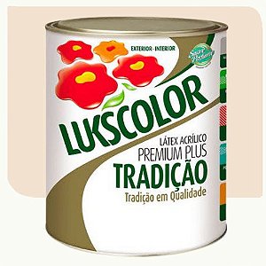 Tinta Látex Acrílico Lukscolor Tradição Fosco Perola 3,6 Litros