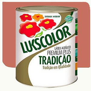 Tinta Látex Acrílico Lukscolor Tradição Fosco Terracota 3,6 Litros