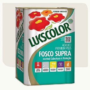 Tinta Acrílica Lukscolor  Supra Fosco Algodão Egípcio 18L