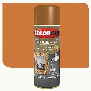 Spray Colorgin Metallik Cobre 350ml