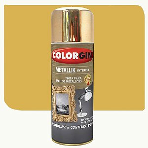 Spray Colorgin Metallik Dourado 350ml