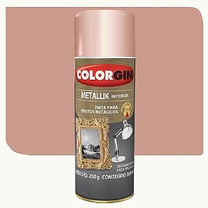 Spray Colorgin Metallik Rose Gold 350ml