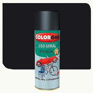 Spray Colorgin UG Fosco Preto 400mlL