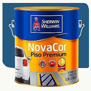 Tinta Piso Sherwim Williams Novacor Fosco Azul 3,6 Litros