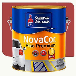 Tinta Piso Sherwim Williams Novacor Fosco Vermelho 3,6 Litros
