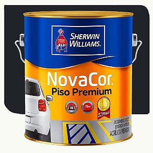 Tinta Piso Sherwim Williams Novacor Fosco Preto 3,6 Litros