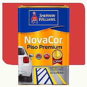 Tinta Piso Sherwim Williams Novacor Fosco Vermelho Segurança 18 Litros