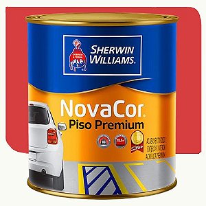 Tinta Piso Sherwim Williams Novacor Fosco Vermelho Segurança 0.9 Litros