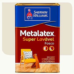 Tinta Acrílica Sherwim Williams   Metalatex Fosco Bianco Sereno 18 Litros