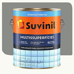 Tinta Esmalte Multissuperfícies Suvinil Acetinado Base Água Nanquim   3,2 Litros