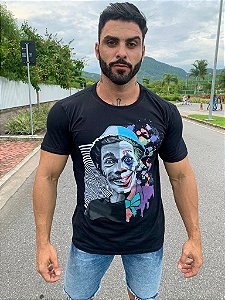 Camisa Seu Madruga e Coringa - Preta