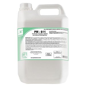 PM 611 5 Litros Bactericida Fungicida E Algicida Para Sistema Resfriamento Spartan