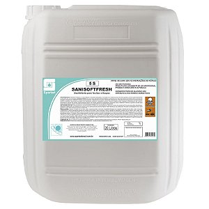 Sanisoftfresh 20 Litros Desinfetante Para Tecidos E Roupas Spartan
