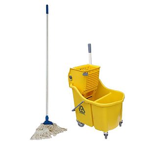 Kit Mop Água Completo Com Balde Espremedor Certec