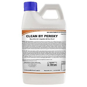 Kit Com 4 Clean By Peroxy 2 Litros Desinfetante e Limpador de Uso Geral - Spartan