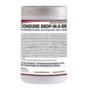 Kit Com 6 Consume Drop-In-A-Drain 350 Gramas Tratamento Biológico - Spartan