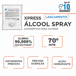 Kit Com 12 Álcool 70 Spray Refil 600mL Spray Antisséptico Sem Válvula Spartan