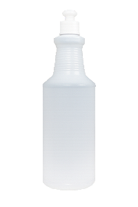 Frasco Garrafa De Plástico Reforçado 1 Litro c/ Tampa Push-Pull Branca R28